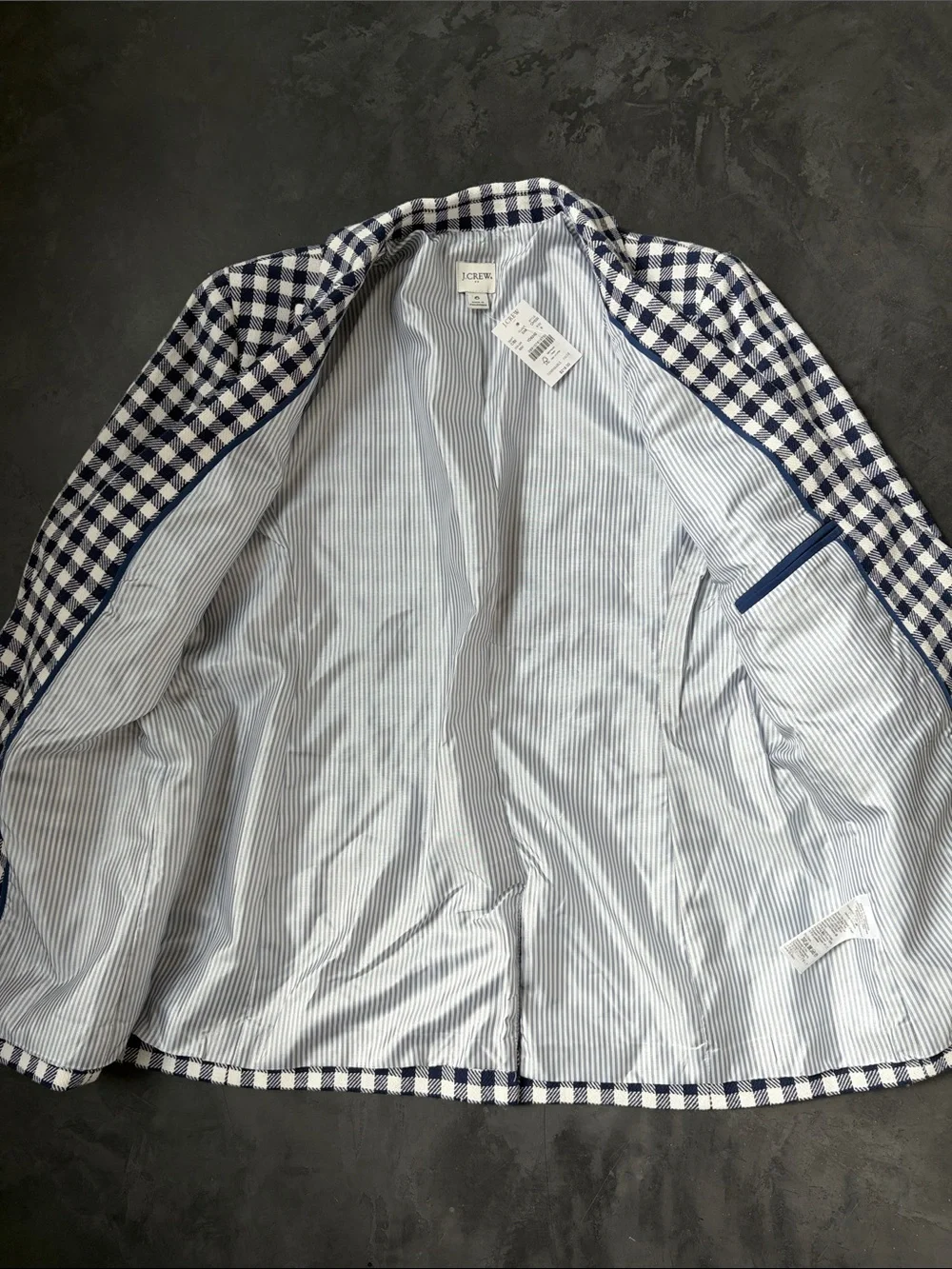 NWT J.Crew Check Blazer